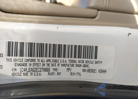 2014 Jeep Grand Cherokee Laredo z USA, uszkodzony, nr VIN 1C4RJEAG2EC270866